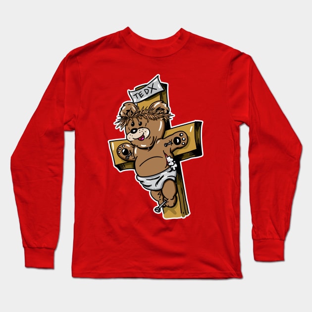 Jesus Bear of Golgotha Long Sleeve T-Shirt by silentrob668